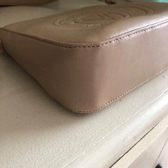 NEW VALENTINO Orlandi Vegan Leather Shoulder Crossbody Bag with Wallet Taupe - Picture 11 of 13